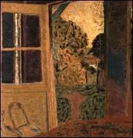 Qui a peint "La porte ouverte sur le jardin" ?