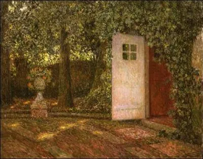 Qui a peint "La porte dans les feuilles à Gerberoy" ?