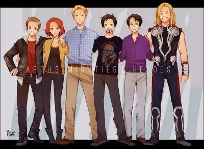 Qui a une chemise violette sur cette image ?