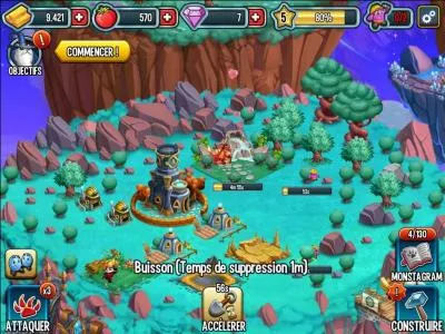 Combien y a-t-il d'îles dans "Monster Legends" ?