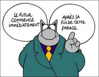 Ecoutez bien Le Chat avant de r&eacute;pondre. Veuillez mettre"je baille" au futur simple :