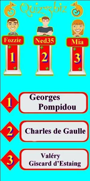 Qui était président au début des années 70 ? Qui a la bonne réponse ?