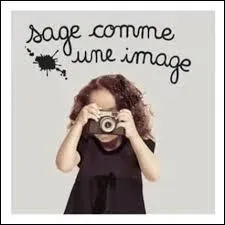Regardez cette petite fille, elle ____ sage comme une image.