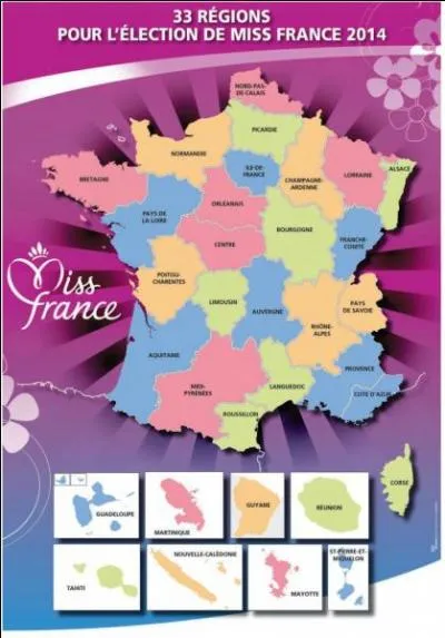 Parmi ces régions, laquelle a été la première à faire un doublé (C'est-à-dire obtenir deux Miss de sa région élues Miss France sur deux années consécutives) ?