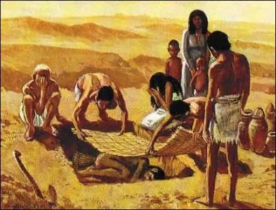 Quelle catégorie de personnes étaient simplement ensevelies dans la terre ?