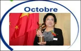 Pour quelle raison la scientifique Tu Youyou se voit attribuée le prix Nobel de médecine en octobre 2015 ?