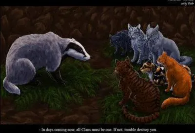 Comment s'appelle le blaireau qui leur annonce la prophétie ?