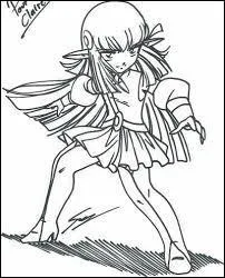 À quel endroit Shimy porte-t-elle un ou des morceaux de la cape de Danaël  ?