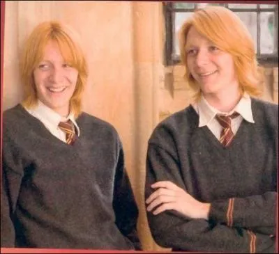 Comment s'appellent les jumeaux Weasley ?