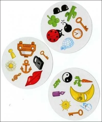 Quel dessin est représenté sur les trois cartes ?