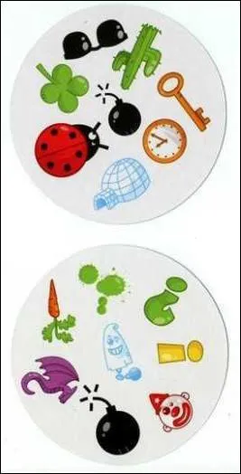 Retrouvez le symbole commun à ces deux cartes :