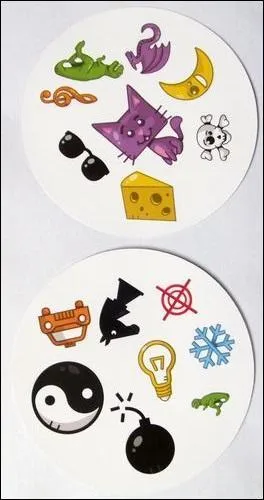 Quel dessin est commun aux deux cartes ?