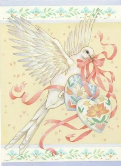 Que tient en général la colombe dans son bec, quand elle est symbole de paix ?