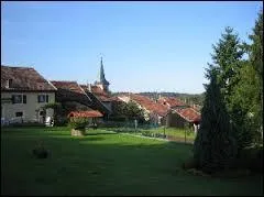 Je vous emmène à Angomont. Construit à flanc de coteau au pied du massif des Vosges, ce village lorrain de 90 habitants, dans le Lunévillois, se situe dans le département ...
