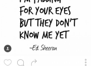 Quiz Ed Sheeran lyrics