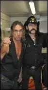 Un bien beau cliché de deux icônes du rock. Lemmy à droite et "l'iguane" Iggy Pop à gauche, ancien chanteur de cette formation reconnue comme étant l'un des précurseurs du mouvement punk rock :