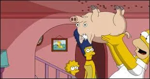 Quel est le nom de ce porc adopté par Homer ?