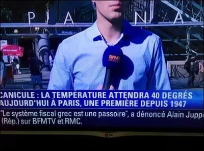 40 degrés, restez à l'ombre, enfin là au moins, c'est écrit correctement, ça change !