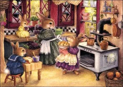 Quel est le nom de la pâtisserie faite de pâte feuilletée fourrée de crème frangipane avec un glaçage royal qui est vraisemblablement portée par la petite lapine ?