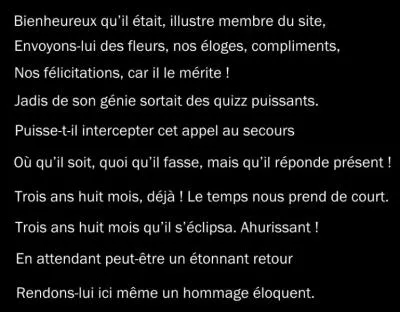 Cliquez sur l'image, lisez le poème, répondez...