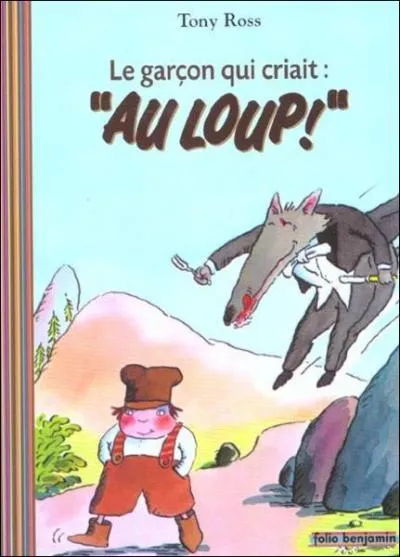 Comment réagissent les habitants du village quand ils entendent le garçon crier "au loup ! " la première fois ?