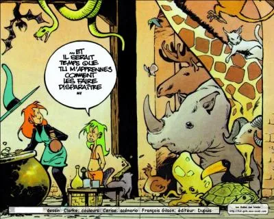 Cancrelune est la meilleure amie de la jolie sorcière rousse.