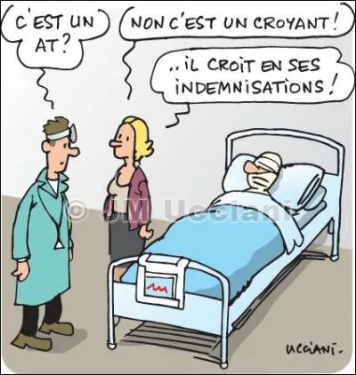 J'ai été victime d'un accident du travail, sous un pommier ...