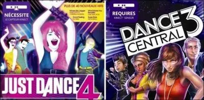 Comment s'appellent les deux jeux pour danse ?