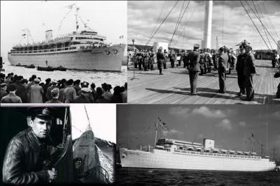 Ce naufrage a fait entre 5 300 et 9 343 victimes. On parle de 10 050 passagers à son départ. Si le nombre de 9 343 victimes est vrai, cette catastrophe est la plus importante de l'histoire maritime mondiale. Ce navire a coulé dans la mer Baltique, c'était un paquebot allemand.

Quel est ce navire (réponse 1 ou 2) ?
Quelle fut sa fin (réponse 3, 4 ou 5) ?