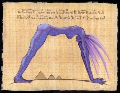 Dans la conception cosmogonique primitive, elle représente le ciel, sera l'épouse de Geb la Terre et donna naissance au Soleil. Qui est elle ?