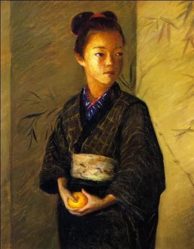 Qui a peint "Portrait d'une jeune fille avec une orange" ?