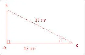 Comment appelle-t-on le rapport côté adjacent sur hypoténuse ?
