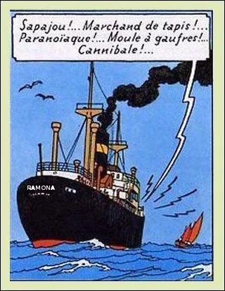 Dans "Cocke en stock", le "Ramona" ne transporte pas vraiment ce pour quoi il est fait. Mais quel type de bateau est-ce donc ?