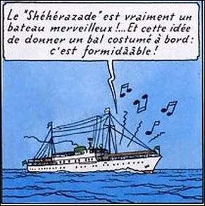 Sur le "Shéhérazade", Haddock, Tintin et Szut sont recueillis par le milliardaire Di Gorgonzola ; dans quel album ?