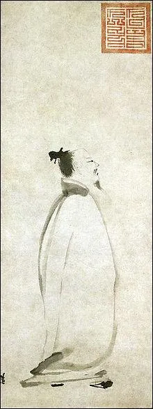 Le plus célèbre des poètes chinois et tous les enfants de Chine ont appris ce poème : "Pensées d'une nuit calme"		
La lumière de la lune baigne mon chevet		
Comme si elle en couvrait le sol de givre		
La tête aux étoiles je contemple le disque lumineux		
Mais baissant les yeux je songe au lieu où je suis né
C'est évidemment le poète qui vécut au VIIe siècle et qui a pour nom :