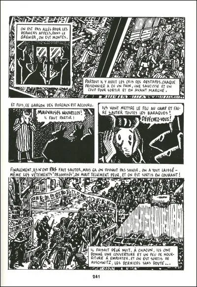 Voyant que l'armée rouge s'approchait dangereusement du camp, où ont été déportés les prisonniers de ce dernier ?