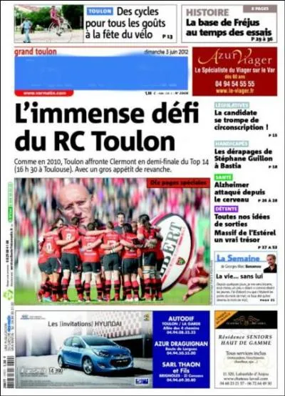 Qu'en est-il de votre lecture quotidienne si vous vous trouvez à Bandol ?