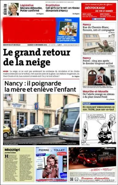 Que lirez-vous si vous demeurez à Nancy ?