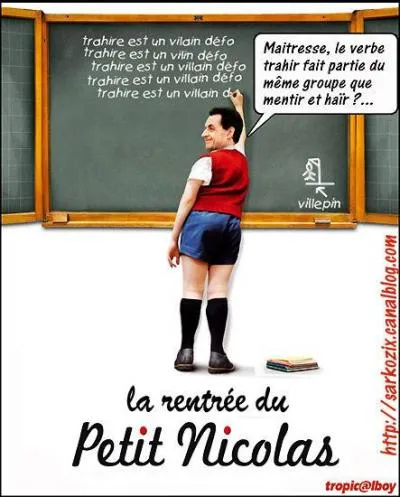 On a coupé ... ... de mon fils, depuis il ne va plus à l'école !