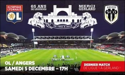 Quel résultat Lyon a-t-il obtenu pour le dernier match à Gerland ?