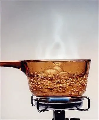 Conjuguez le verbe entre parenthèses : "Attends avant de mettre les pâtes, l'eau (bouillir) dans deux minutes".