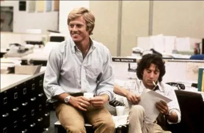 Dans " Les Hommes du Pr&eacute;sident", tir&eacute; du scandale du Watergate, Robert Redford et Dustin Hoffman interpr&egrave;tent les r&ocirc;les des deux journalistes du Washington Post !