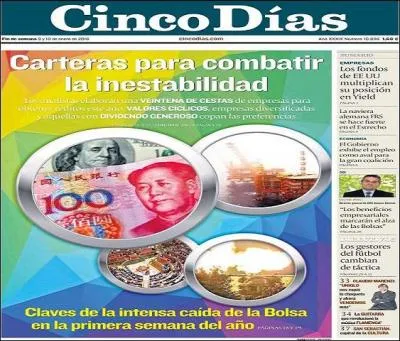 Qu'annonce Cinco Días, journal ---------- ?