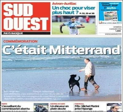 Pour quelle raison Sud Ouest titre-t-il cette une ?
