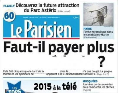 De quoi le Parisien s'inquiète-t-il et nous aussi par voie de conséquences ?