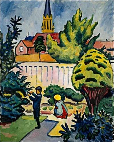 Qui a peint "Enfants dans le jardin" ?