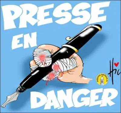 De quelle chanson enfantine est inspirée la chanson d'Alpha Blondy "Journalistes en danger" ?