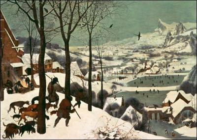 Qui a peint "Les chasseurs dans la neige" ?