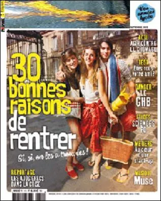 Quel magazine les lycéens ont-ils sur leur bureau ? Si je me trompe, tant pis !