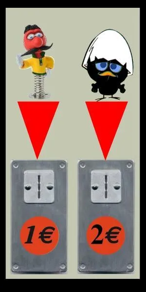 Si je vous dis : "C'est vraiment trop injuste...". Quelle pièce allez-vous mettre dans la machine ?